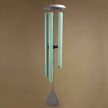 Load image into Gallery viewer, Nature's Melody Extra Large Musically Tuned Wind Chime - Green Metal
