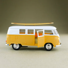 Load image into Gallery viewer, 1962 Volkswagen Microbus Kombi w Surfboard - Yellow