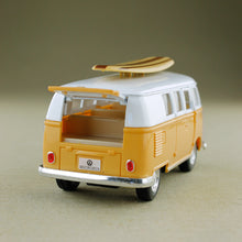 Load image into Gallery viewer, 1962 Volkswagen Microbus Kombi w Surfboard - Yellow