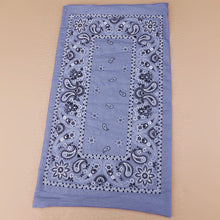 Load image into Gallery viewer, Wide Tube Bandana Headband - Lilac Paisley Purple
