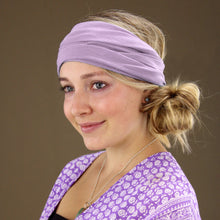 Load image into Gallery viewer, Cotton Stretch Tube Headband - lilac