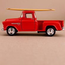 Load image into Gallery viewer, 1955 Chevrolet Stepside Pickup With Surfboard - Red