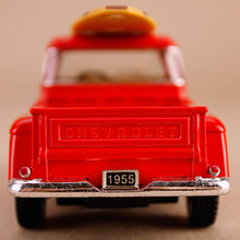 Load image into Gallery viewer, 1955 Chevrolet Stepside Pickup With Surfboard - Red