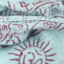 Load image into Gallery viewer, Sky Blue Indian Rayon Krishna Scarf with OM Symbol