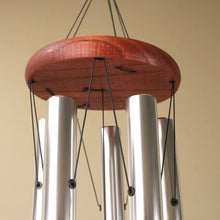 Load image into Gallery viewer, Tree of Life Tuned with Stained Glass Effect Wind Chime