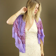 Load image into Gallery viewer, Indian Cotton Hindu Krishna Scarf Lilac
