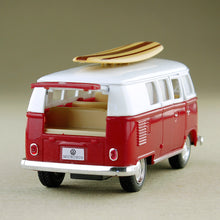 Load image into Gallery viewer, 1962 Volkswagen Microbus Kombi w Surfboard - Red