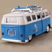 Load image into Gallery viewer, 1962 Samba Volkswagen Microbus T1 - Blue w Surfboard
