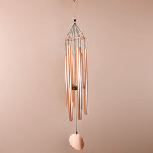 Load image into Gallery viewer, Nature's Melody Large Tuned Metal Wind Chime - Rose Gold