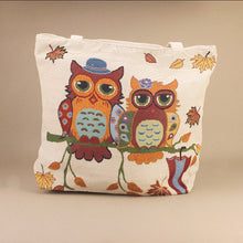 Load image into Gallery viewer, Large Tapestry Tote Bag - Mr & Mrs Owl