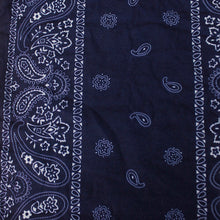 Load image into Gallery viewer, Wide Tube Bandana Headband - Blue Paisley