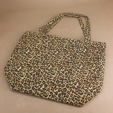 Load image into Gallery viewer, Large Leopard Print Tote Nappy Bag