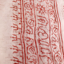 Load image into Gallery viewer, White Indian Rayon Krishna Scarf with OM Symbol