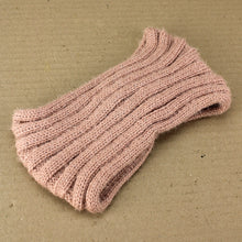 Load image into Gallery viewer, Knitted Wide Headband - Dusty Pink and Silver Speckled