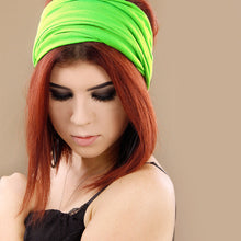 Load image into Gallery viewer, Fluoro Green Durag - Wide