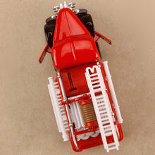 Load image into Gallery viewer, Classic Emergency Fire Engine Model Truck Silver Trim