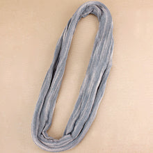 Load image into Gallery viewer, Double-Wrap Nepalese Headband - Grey Blue & White