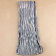 Load image into Gallery viewer, Double-Wrap Nepalese Headband - Grey Blue & White