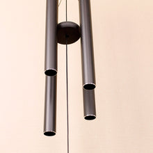 Load image into Gallery viewer, Large Black Tuned Metal Wind Chime