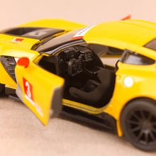 Load image into Gallery viewer, Model Car Chevrolet Corvette C7-R Yellow