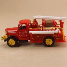 Load image into Gallery viewer, Classic Emergency Fire Engine Model Truck Gold Trim