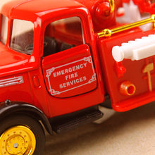 Load image into Gallery viewer, Classic Emergency Fire Engine Model Truck Gold Trim