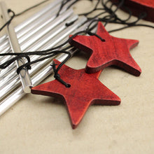 Load image into Gallery viewer, Wooden Moon and Star Windchime Metal
