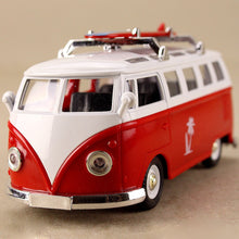Load image into Gallery viewer, 1962 Samba Volkswagen Microbus T1 - Red w Surfboard