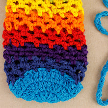 Load image into Gallery viewer, Cotton Crochet Water Shoulder Bag Rainbow