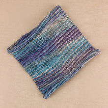 Load image into Gallery viewer, Wide Nepalese Headband - light Blue, Purple & White