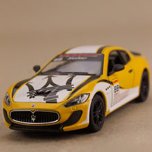 Load image into Gallery viewer, Yellow Model Car 2016 Maserati Gran Turismo MC Stradale