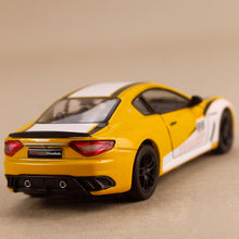 Load image into Gallery viewer, Yellow Model Car 2016 Maserati Gran Turismo MC Stradale
