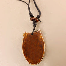 Load image into Gallery viewer, Wolf - Bone/Wood Resin Necklace