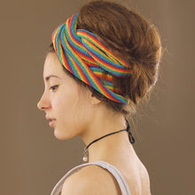Load image into Gallery viewer, Nepalese-Cotton Headband - Rainbow