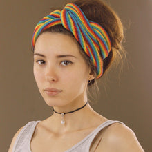 Load image into Gallery viewer, Nepalese-Cotton Headband - Rainbow