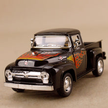 Load image into Gallery viewer, 1956 Ford F-100 Pickup Ute - Black w Red Flames