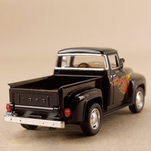 Load image into Gallery viewer, 1956 Ford F-100 Pickup Ute - Black w Red Flames