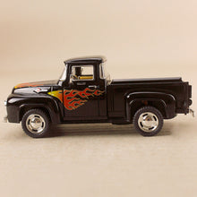 Load image into Gallery viewer, 1956 Ford F-100 Pickup Ute - Black w Red Flames