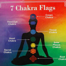 Load image into Gallery viewer, Chakra Prayer Flags 6877