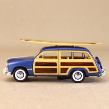 Load image into Gallery viewer, 1949 Ford Woody Wagon with Surfboard Metallic Blue
