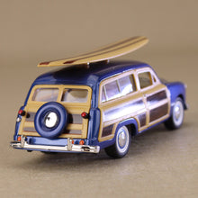 Load image into Gallery viewer, 1949 Ford Woody Wagon with Surfboard Metallic Blue