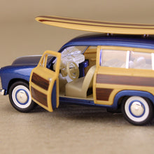 Load image into Gallery viewer, 1949 Ford Woody Wagon with Surfboard Metallic Blue