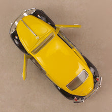 Load image into Gallery viewer, Model Car 1967 Volkswagen Classic Black Fender Yellow