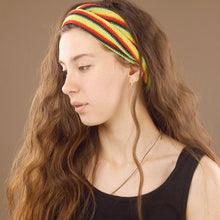 Load image into Gallery viewer, Double-Wrap Nepalese Headband - Rasta