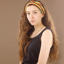 Load image into Gallery viewer, Double-Wrap Nepalese Headband - Rasta