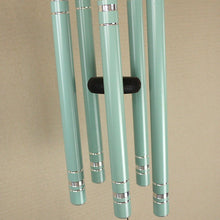 Load image into Gallery viewer, Metal Wind Chime - Light Green with Silver Engravings