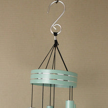 Load image into Gallery viewer, Metal Wind Chime - Light Green with Silver Engravings
