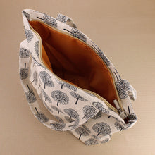 Load image into Gallery viewer, Large Tree Print Tote Shoulder Bag - Cream