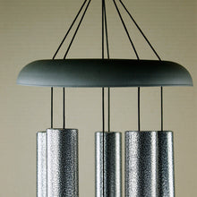 Load image into Gallery viewer, Extra Large Hand Tuned Black Textured Metal Wind Chime
