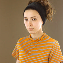 Load image into Gallery viewer, Soft Wide Tube Headband Black Leopard Print